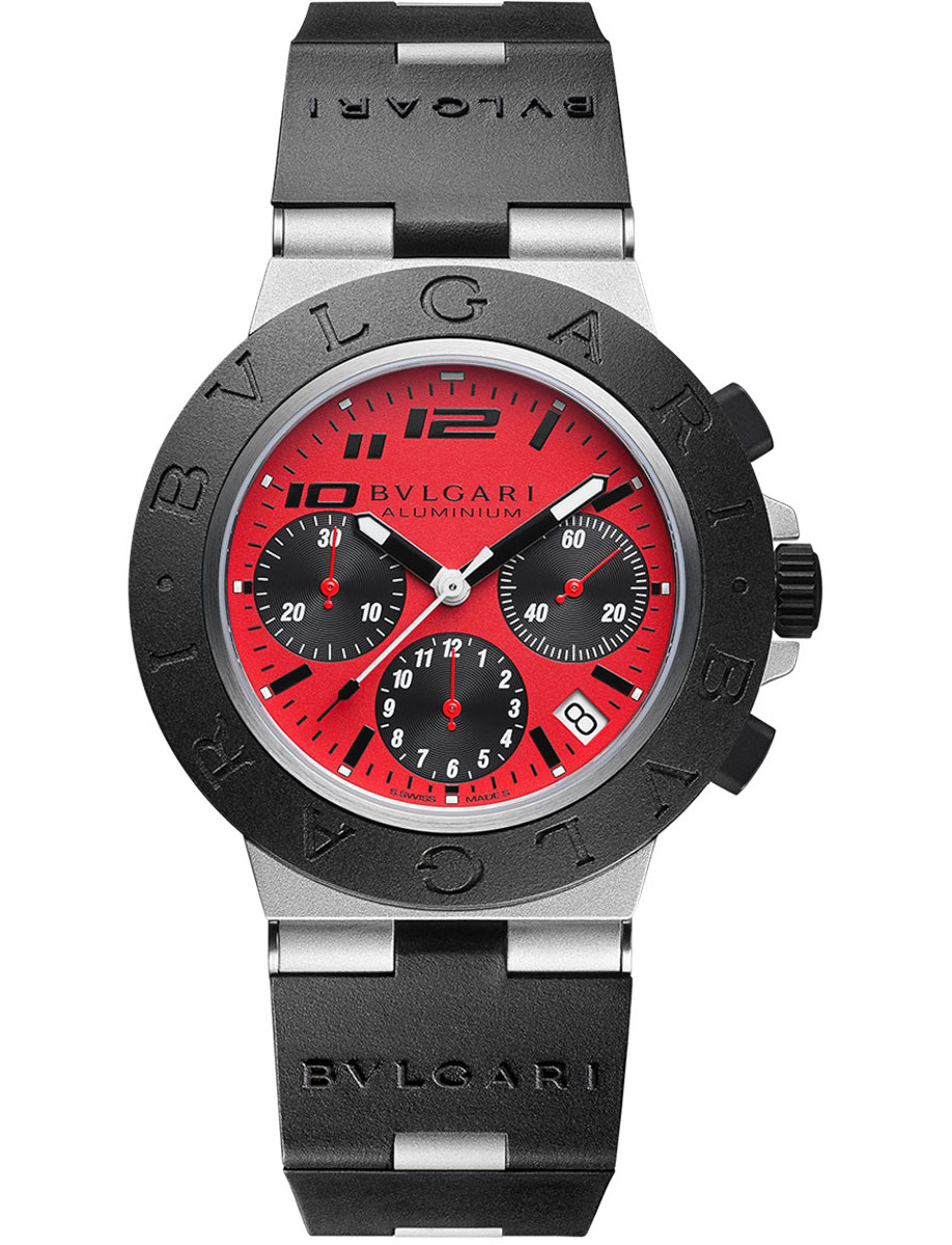 Ducati Special Edition 40mm Automatic in Aluminium on Black Rubber Strap with Red Dial - Limited to 1000pcs