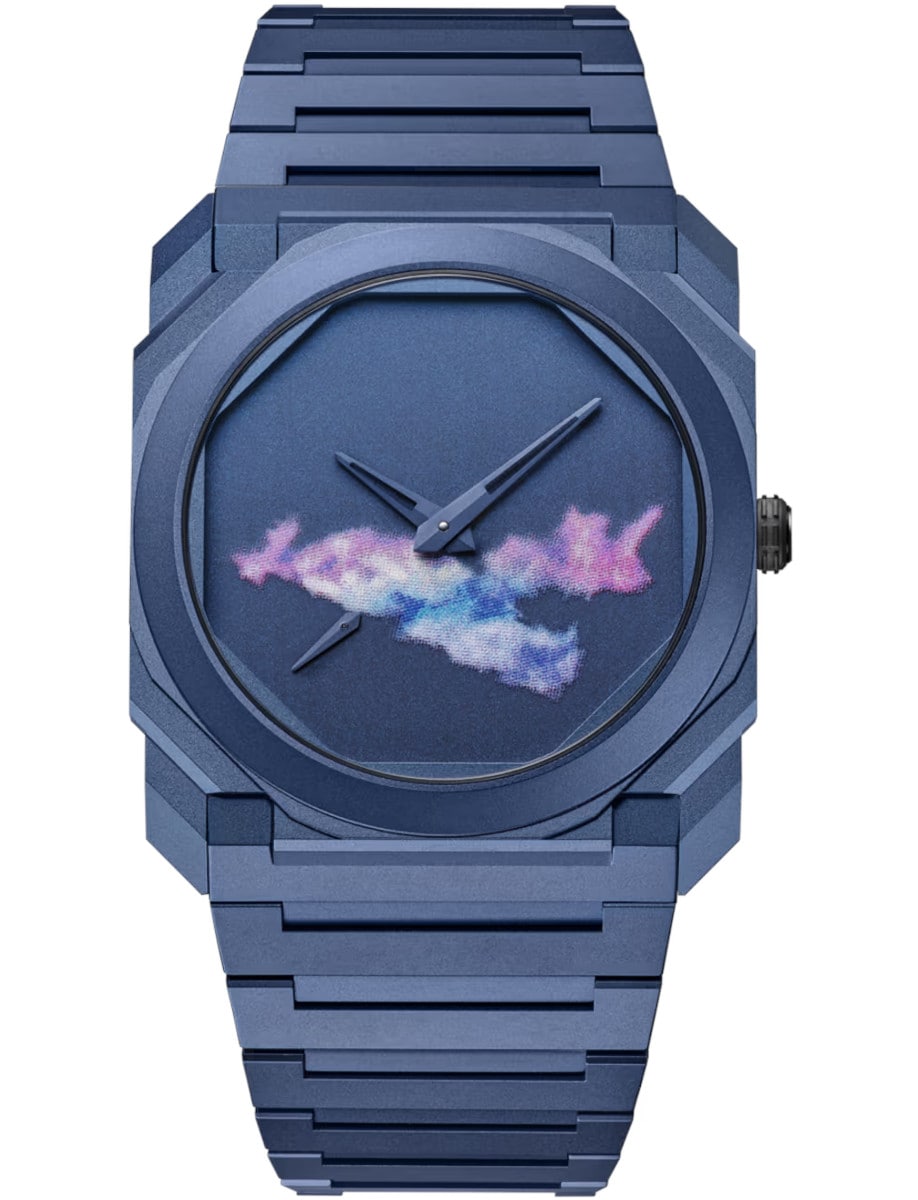 Octo Finissimo 40mm in Blue PVD Titanium - Limited to 200pcs on Blue PVD Titanium Bracelet with Blue Dial
