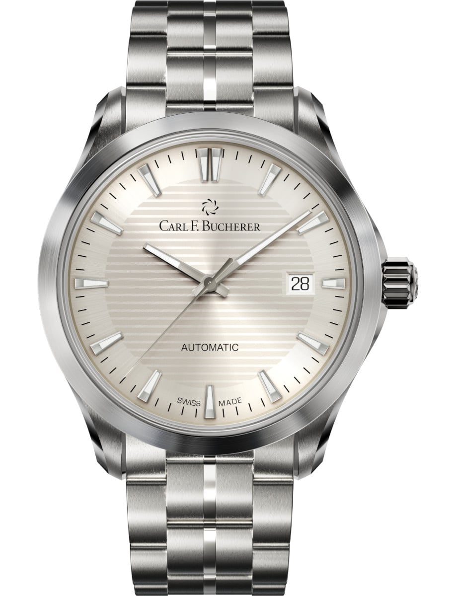 Manero Urban 38mm in Steel on Steel Bracelet with Silver Dial