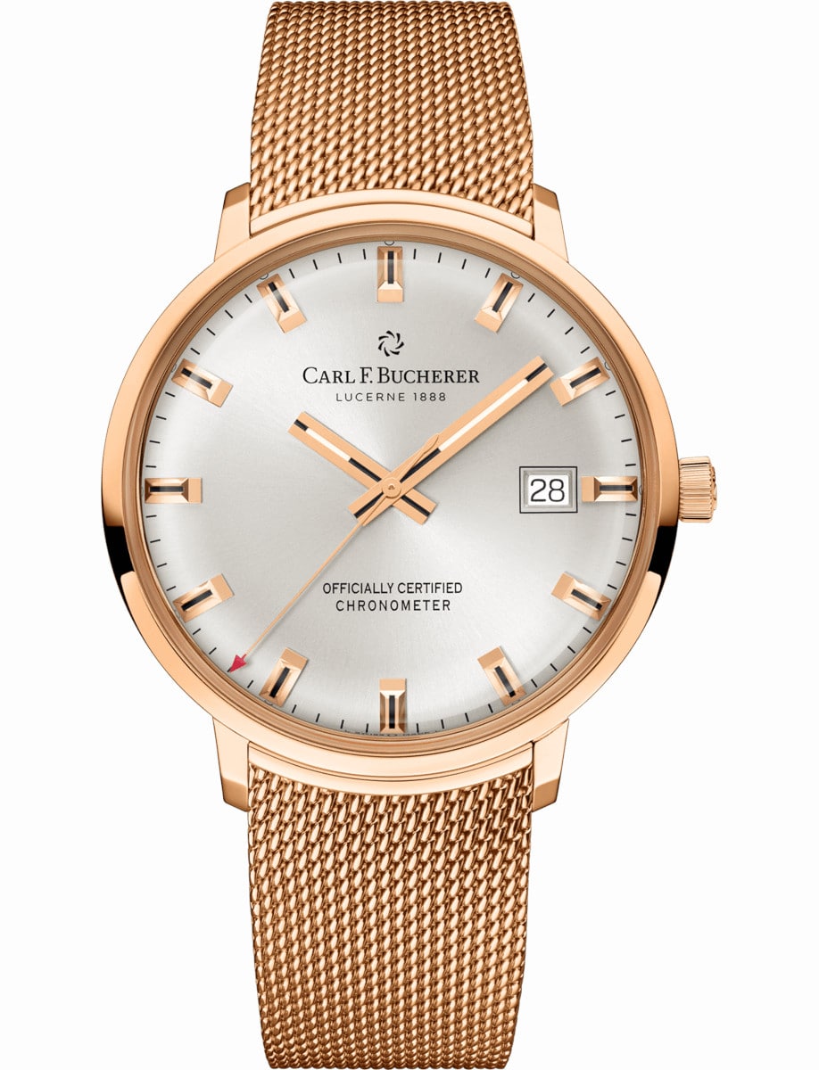 Heritage Chronometer Celebration 39mm in Rose Gold on Rose Gold Bracelet with Silver Dial - Limited to 88pcs