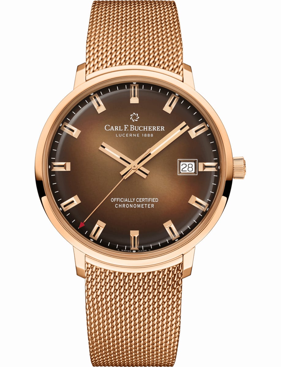 Heritage Chronometer Celebration 39mm in Rose Gold on Rose Gold Bracelet with Brown Dial - Limited to 88pcs
