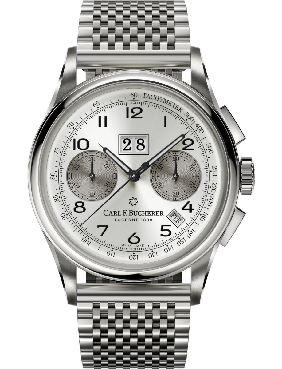 Heritage Bicompax Annual 41mm in Steel -  Limited to 888pcs on Steel Bracelet with Silver Dial 