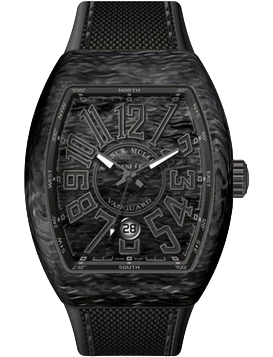 Vanguard 53mm in Black Carbon on Black Nylon Strap with Black Carbon Dial