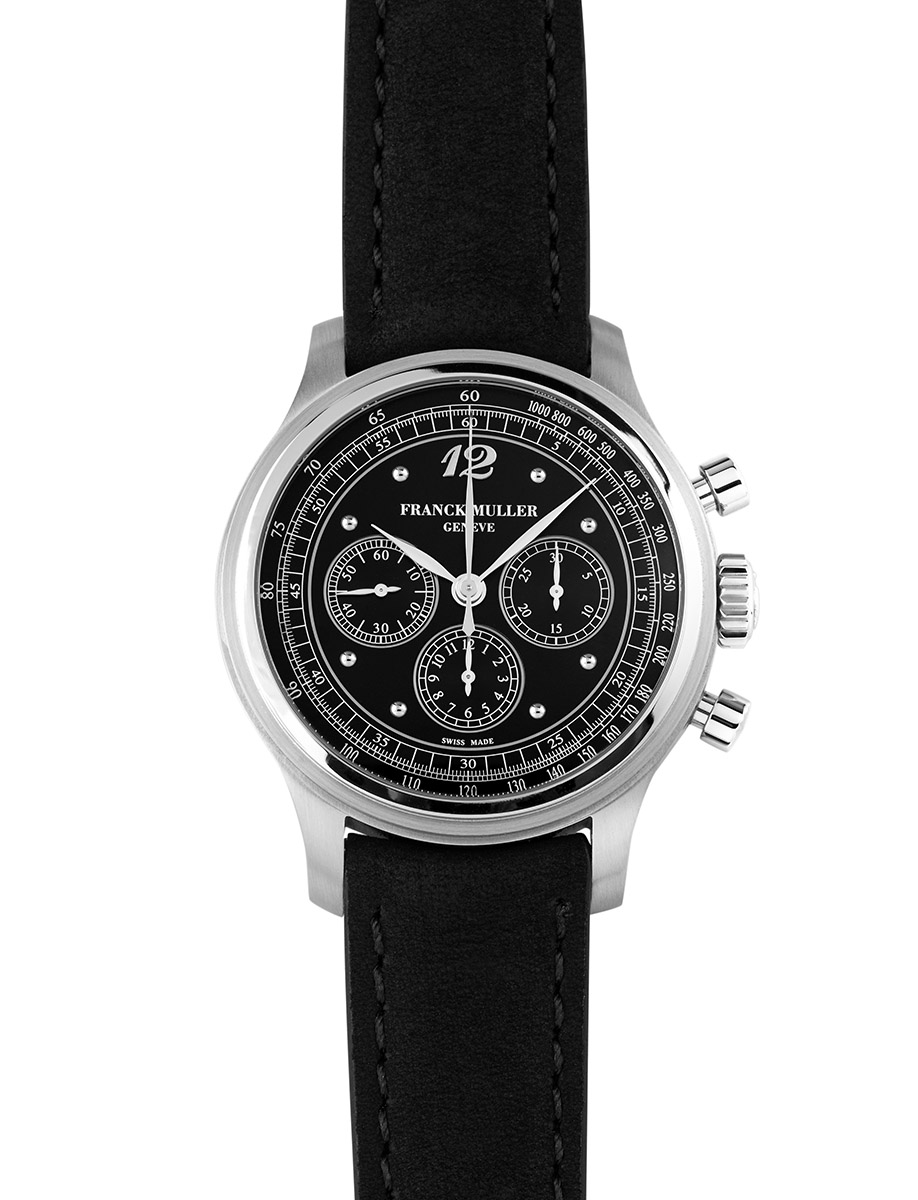 Tribute Tri-Compax Chronograph 30th Anniversary in Steel on Black Calfskin Leather with Black Dial - Limited to 50pcs