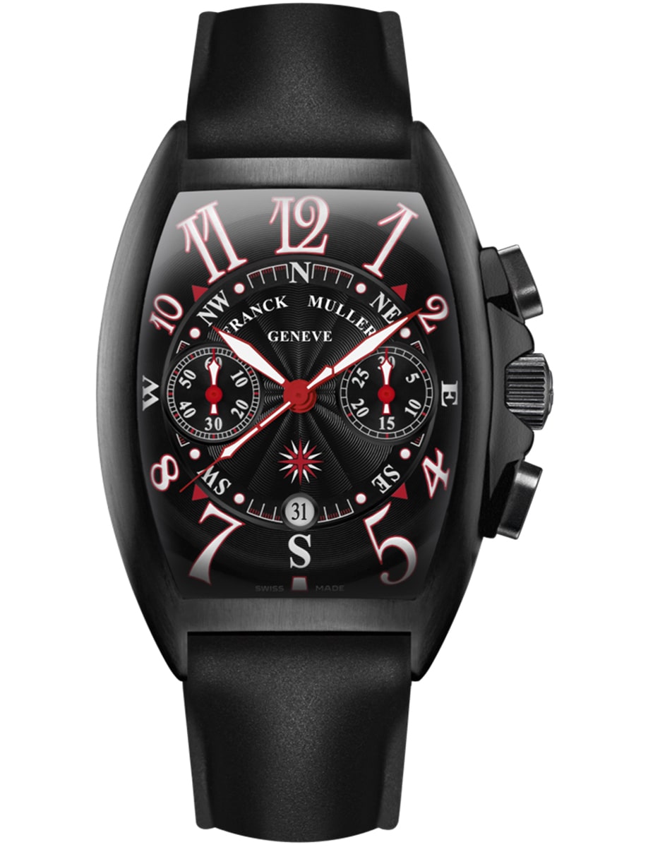 Mariner Date 55mm in Black PVD Steel on Black Rubber Strap with Black Dial