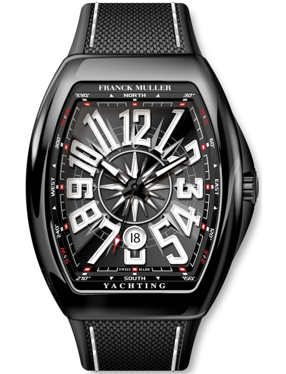 Vanguard Yachting 45mm in Black Ceramic on Black Textile Strap with Black Dial