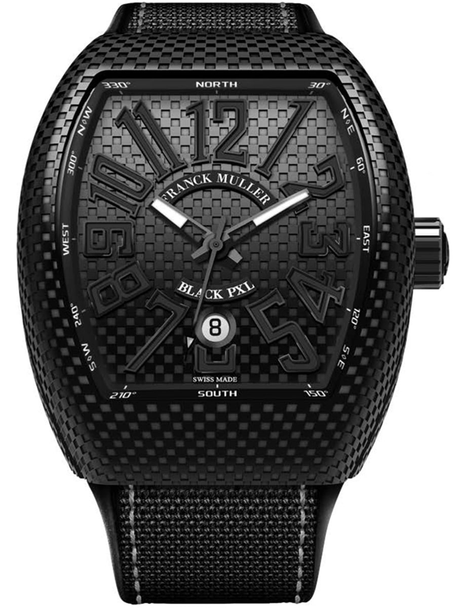 Vanguard Racing 45mm in Black PVD Coated Steel on Black Textile Strap with Black Dial
