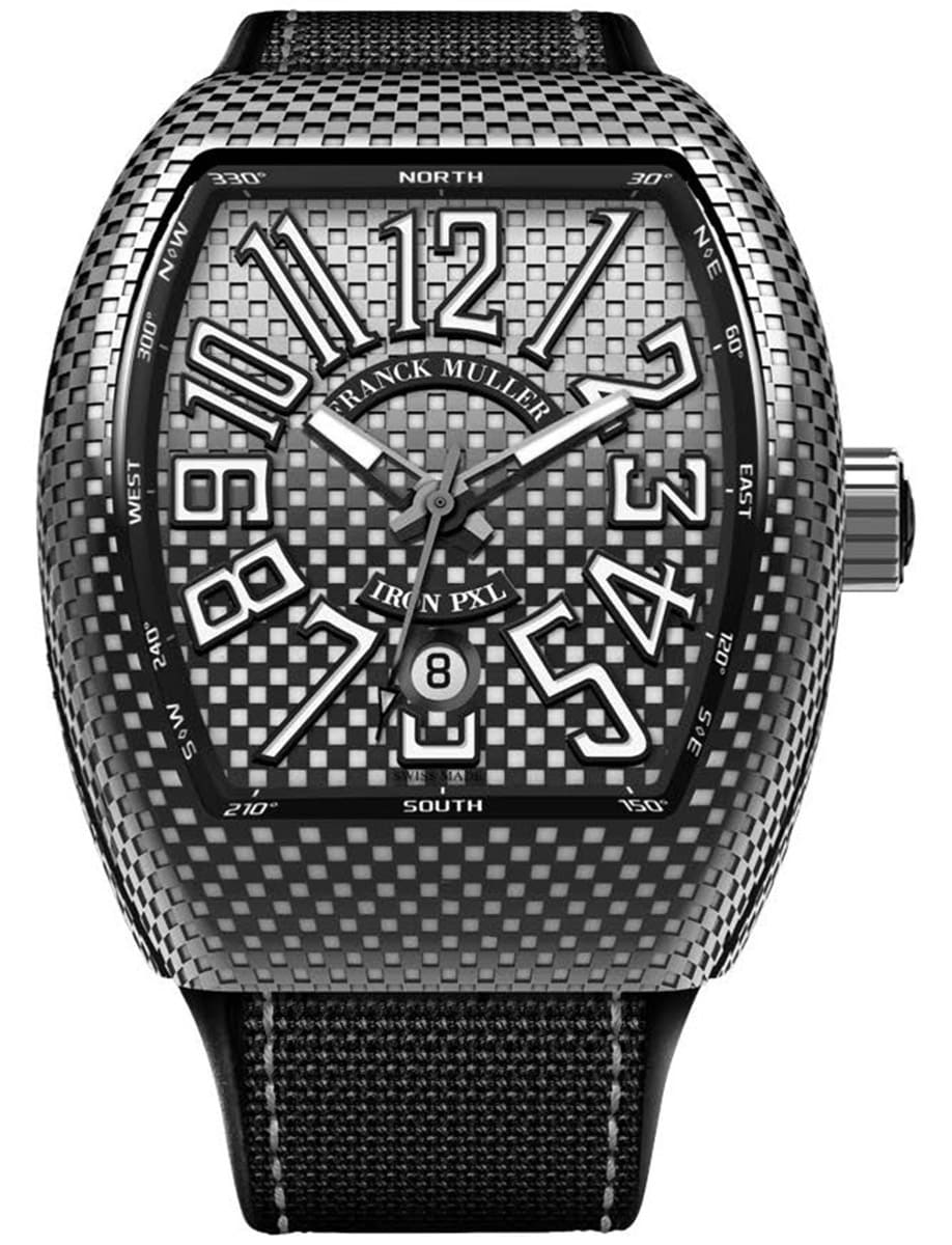 Vanguard Racing 45mm in Steel on Black Textile Strap with Black & Silver Dial