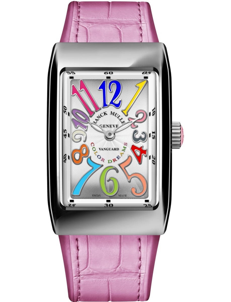 Vanguard Long Island 26mm in Steel on Pink Alligator Leather Strap with Silver Dial