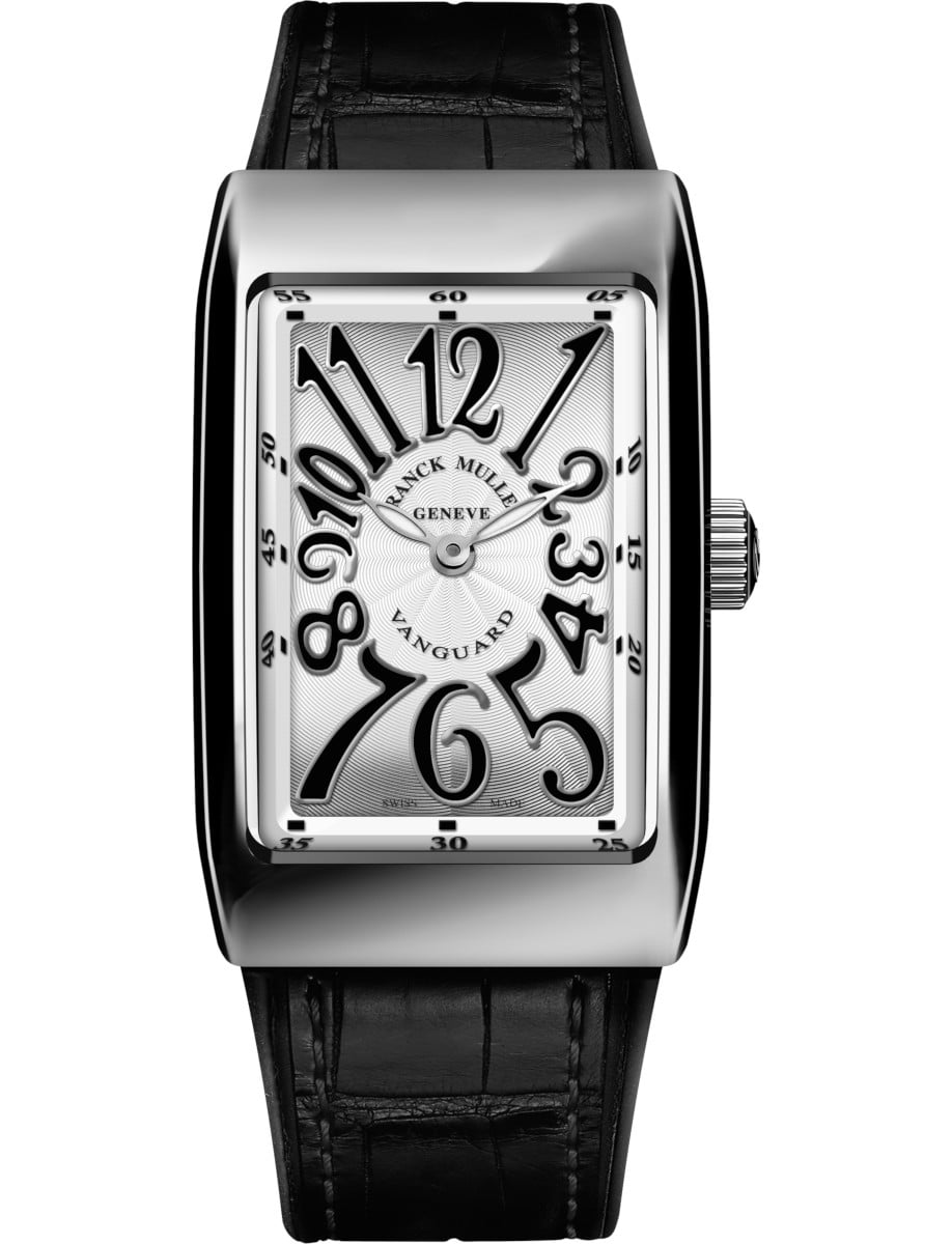Vanguard Long Island 26mm in Steel on Black Alligator Leather Strap with Silver Dial