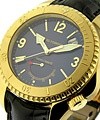 SEA HAWK II - Men's Size Yellow Gold with BLUE DIAL