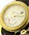 SEA HAWK II - Men's Size Yellow Gold with WHITE DIAL