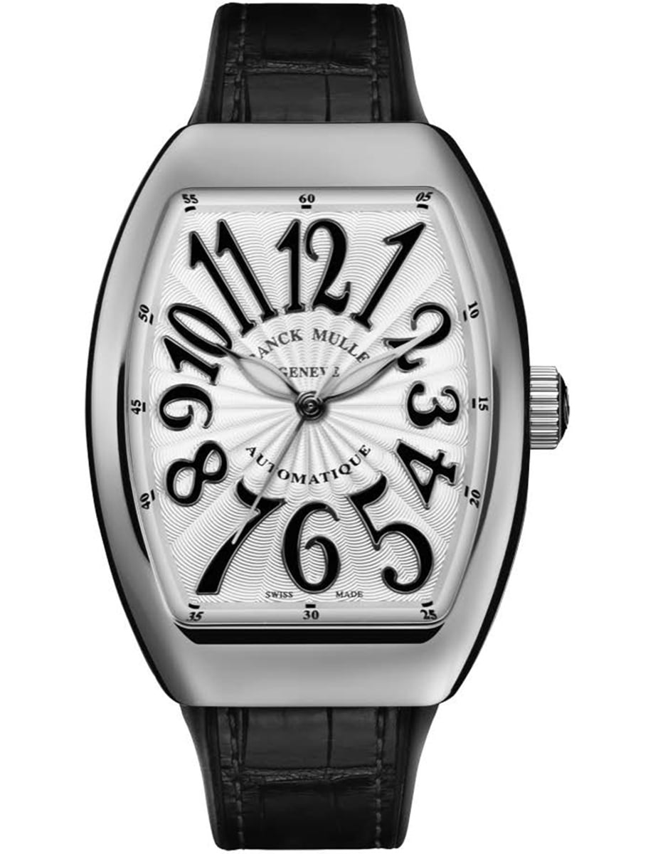 Vanguard Lady 35mm in Steel on Black Alligator Leather Strap with Silver Dial