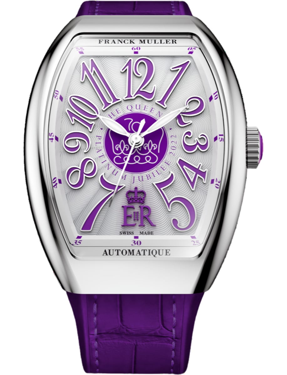 Vanguard Lady Heart 32mm in Steel - Limited Edition on Purple Alligator Leather Strap with Silver Dial