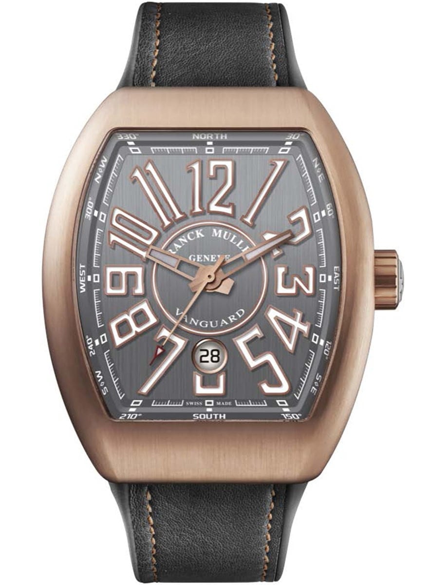 Vanguard Classical 41mm in Rose Gold on Grey Alligator Leather Strap with Grey Dial