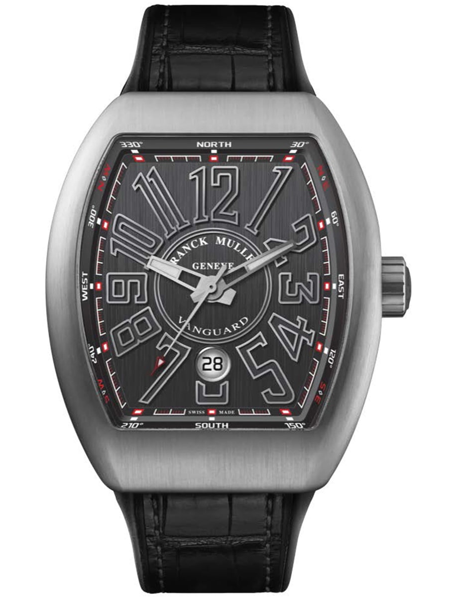 Vanguard Classical 41mm in Steel on Black Alligator Leather Strap with Grey Dial