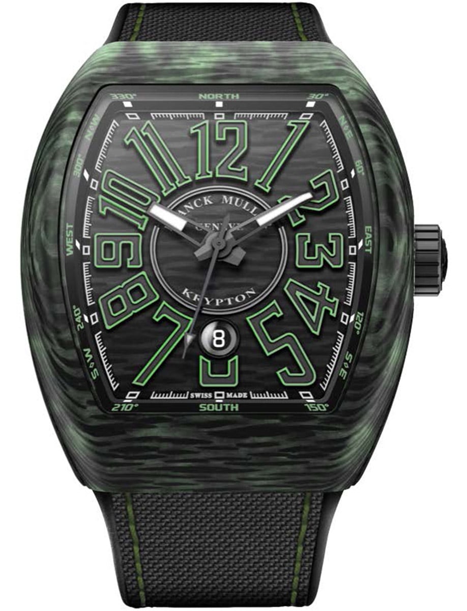 Vanguard Classical 45mm in Forged Carbon on Black Textile Strap with Black Dial