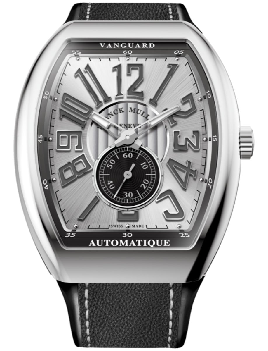 Vanguard Small Seconds 41mm in Steel on Black Alligator Leather Strap with Grey Dial