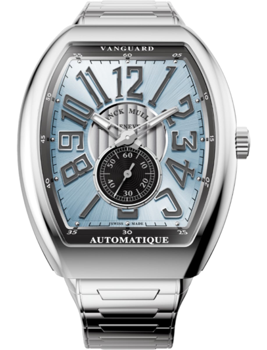 Vanguard Small Seconds 41mm in Steel on Steel Bracelet with Ice Blue Dial