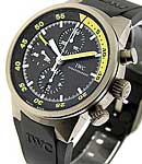 Aquatimer Split Minute Chronograph 44mm in Titanium on Black Rubber Strap with Black Dial