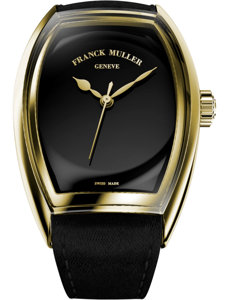 Curvex CX Piano 30mm in Cuvex CX Case on Black Satin Strap with Black Dial