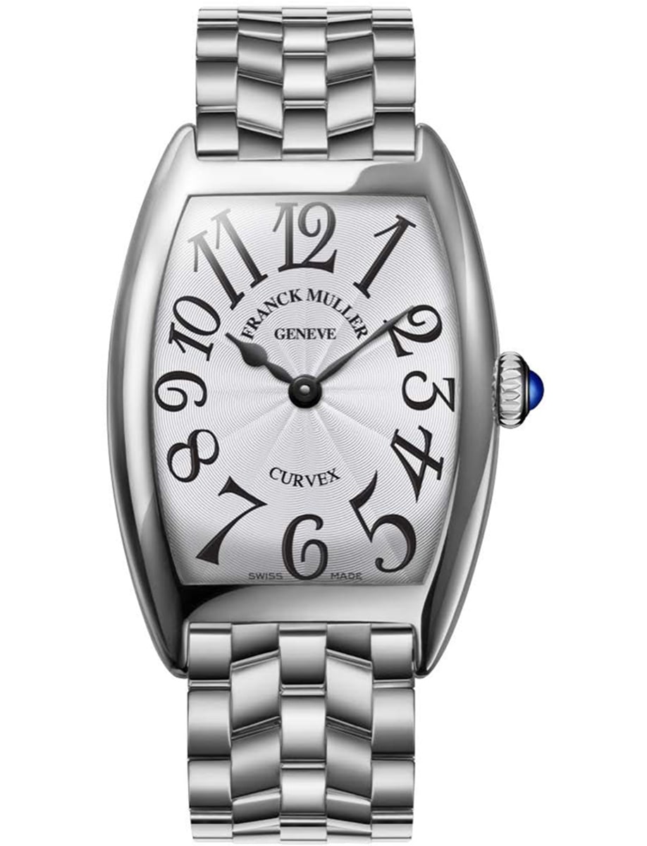 Cintree Curvex 25mm Quartz in Steel on Steel Bracelet with Silver Dial