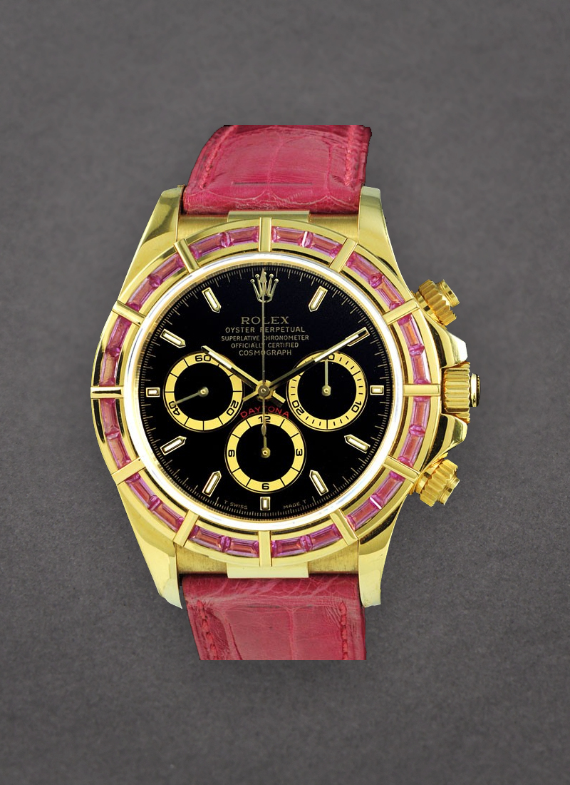 Pre-Owned Rolex Daytona - Factory Pink Sapphire Bezel