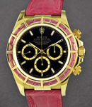 Daytona - Factory Pink Sapphire Bezel on Pink strap with Black Dial