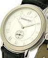 Jules Audemars Non-Chrono in White Gold on Black Crocodile Leather Strap with White Dial