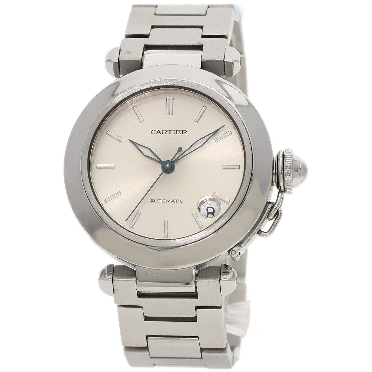 Pasha C GMT Automatic in Steel on Steel Bracelet with Silver Dial