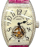 Master Imperial Tourbillon in White Gold with Diamond Bezel on Purple Crocodile Leather Strap with Silver Dial