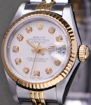 26mm 2-Tone Datejust - Jubilee Bracelet - Fluted Custom White Roman Diamond Dial