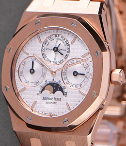 Royal Oak Perpetual Calendar in Rose Gold on Rose Gold Bracelet with Silver Dial