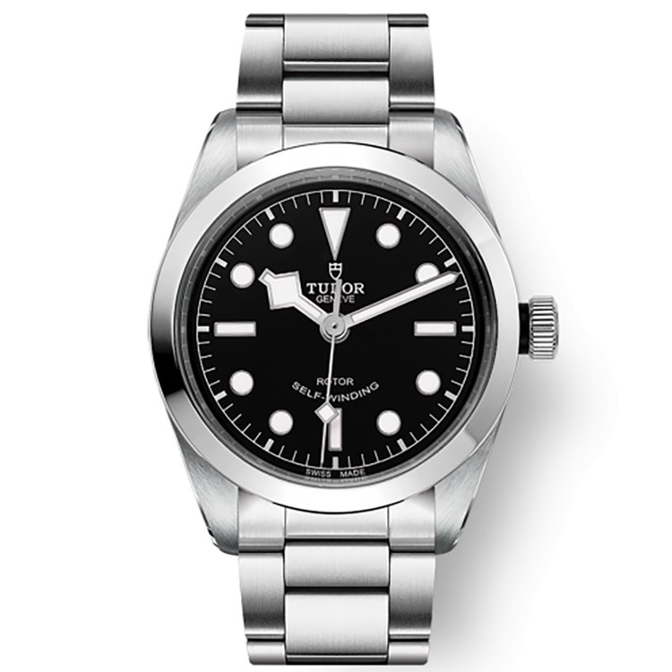 Black Bay 36mm Automatic in Steel on Steel Bracelet with Black Dial