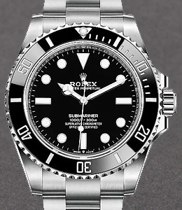 41mm Submariner No Date in Steel with Black Ceramic Bezel on Steel Oyster Bracelet with Black Index Dial