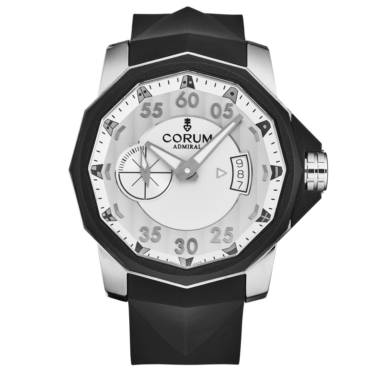 Admiral's Cup in Titanium on Black Rubber Strap with Grey Dial