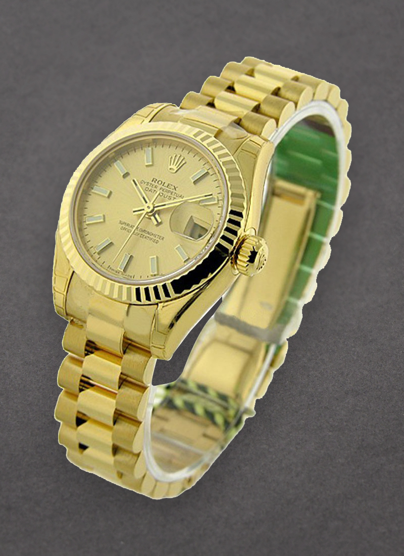 Rolex Unworn President Ladies in Yellow Gold