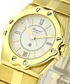St. Moritz - Lady''s Small Size Yellow Gold on Bracelet with White Dial 
