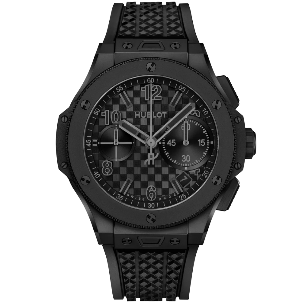 Big Bang 43mm Unico 20th Anniversary in Black Ceramic - L.E 500 pcs on Black Rubber Strap Strap with Black Dial