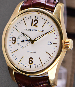 Classique Automatic 38mm in Yellow Gold on Strap with Cream Dial 