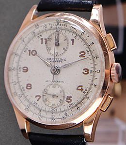 Rose Gold Vintage Anti Magnetic Chronograph Mechanical Movement on Strap