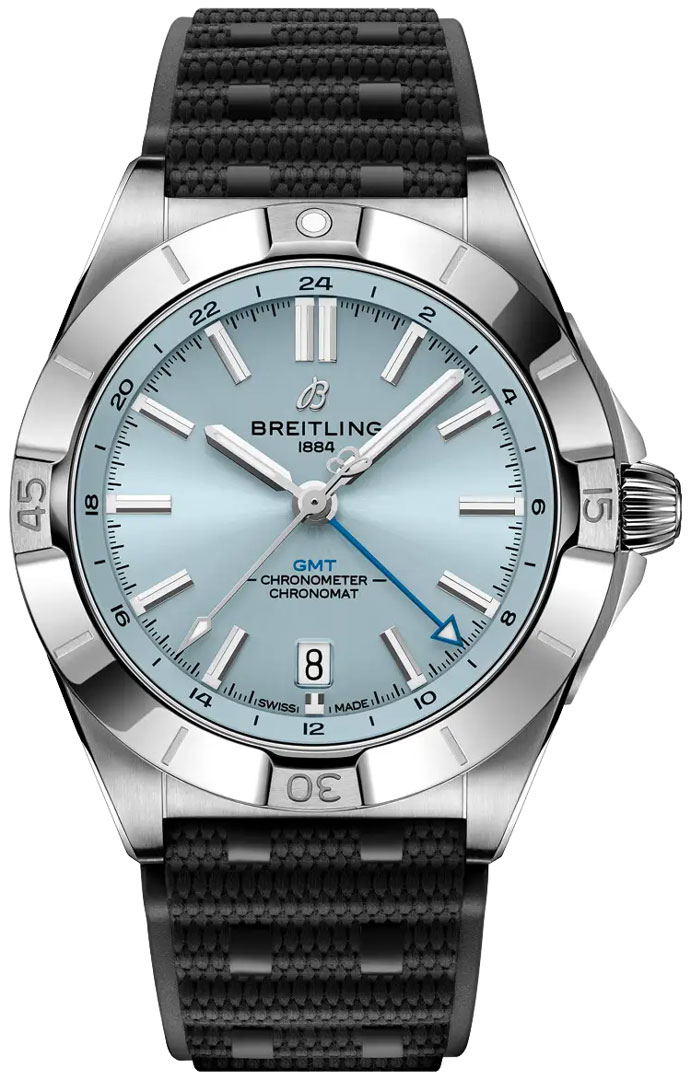 Breitling P32398101C1S2 Chronomat Automatic 40mm GMT in Steel with Platinum Bezel P32398101C1S2
