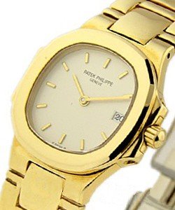 Ladys 4700/51 Nautilus in Yellow Gold on Yellow Gold Bracelet with Cream Dial