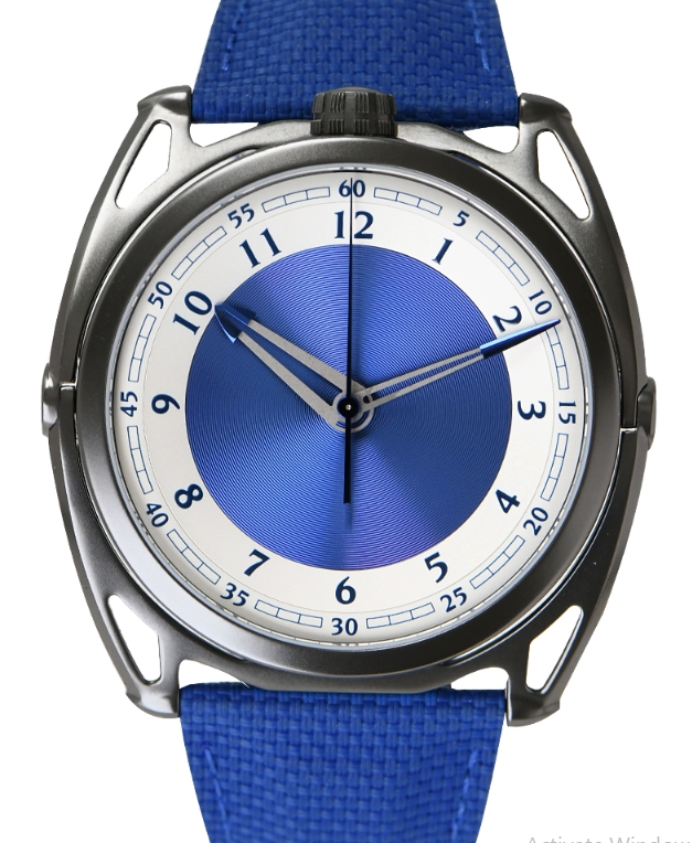 DB27 Titan Hawk V2 43mm in Zirconium in Blue Textile Strap with Blue and White Dial - Limited to 12