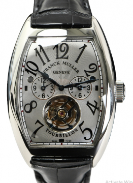 Franck Muller 8880 T MB Cintree Curvex Master Banker Tourbillon 55.4mm in White Gold 8880 T MB
