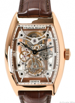 Franck Muller 8880 T SQT Cintree Curvex Tourbillon 55mm in Rose Gold 8880 T SQT