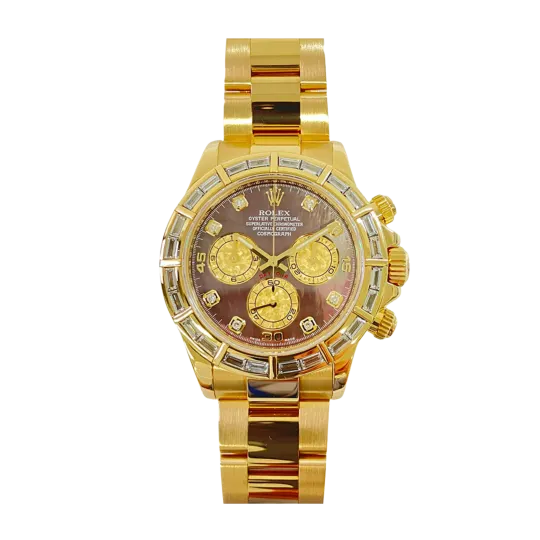 Daytona - Original Factory Bezel on Oyster Bracelet with MOP Diamond Dial