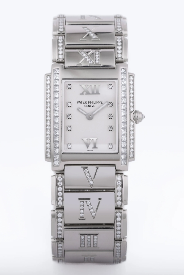 Twenty-4 - Large Size Ref 4910/41G - Diamond Numeral Bracelet