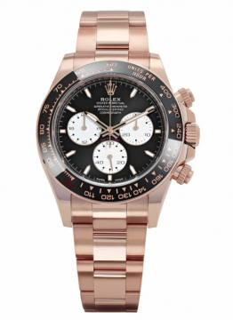 Pre-Owned Rolex 126525 Daytona 40mm le Mans in Rose Gold with Black Bezel 126525