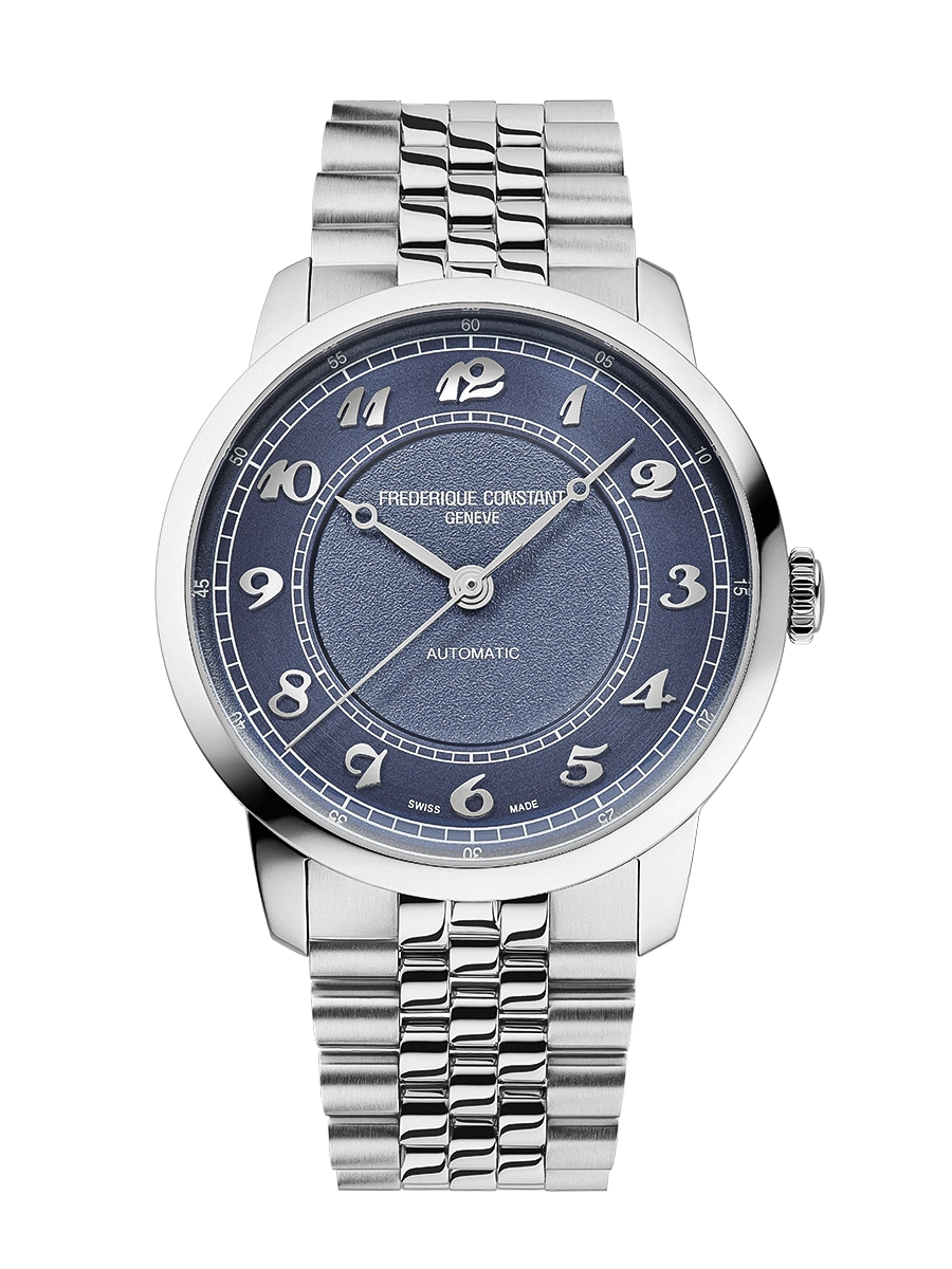 Classics Premiere 38.5mm in Steel on Steel Bracelet with Blue Dial